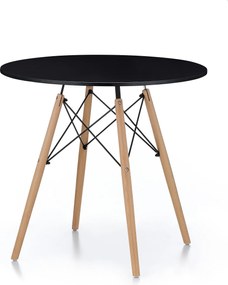 Aga Étkezőasztal 80 cm Fekete