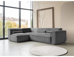 Szürke sarokkanapé (bal oldali) Flex Felix – Miuform
