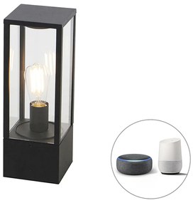 Okos ĂĄllĂł kĂŒltĂ©ri lĂĄmpa fekete 40 cm IP44 Wifi ST64-vel - Charlois