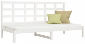 fehér tömör fenyőfa kanapéágy matrac nélkül 90 x 200 cm