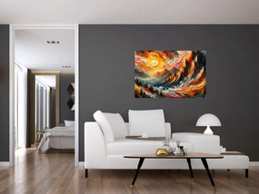 Kép - Hegyek, melyeket napfény ölel (90x60 cm)
