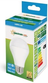 Toolight Szerszámlámpa, LED izzó E27 230V, 9W, 980lm, 6000K, WOJ+14612, hideg fehér, OSW-02221