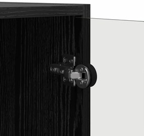 Oldalsó szekrény Fekete tölgy 68 x 37 x 75,5 cm Faanyag