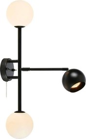 Beside fekete fali lámpa, magasság 60 cm - Markslöjd