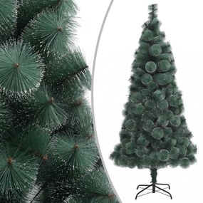 zöld PET műkarácsonyfa állvánnyal 120 cm