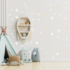 PIPPER. Textil falmatrica "Csillagok" Szín: Krém