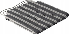 Olek székpárna 42x41 fekete-bézs csíkos