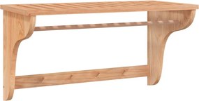 vidaXL tömör diófa törülközőtartó 60 x 30 x 35 cm
