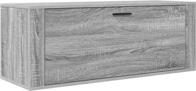 vidaXL szürke sonoma színű szerelt fa fali cipősszekrény 100x35x38 cm