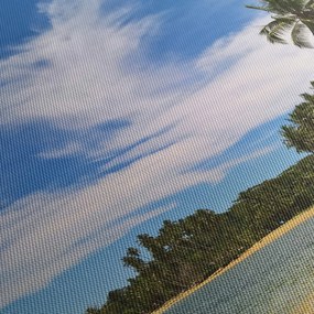 Kép a strandról (órával) (90x30 cm)
