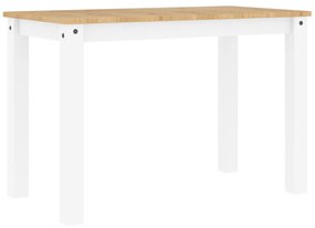 Panama fehér tömör fenyőfa ebédlőasztal 117 x 60 x 75 cm