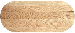 vidaXL tömör akácfa ovális alakú asztallap 140 x 60 x 2 cm