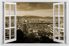 Poszterek 90x60 Éjszakai felvétel Barcelonából