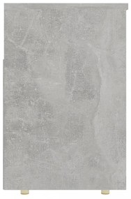betonszürke szerelt fa cipőtároló pad 105 x 30 x 45 cm