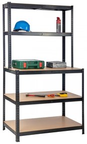 Nagy teherbírású polc P 100x30/60x180 cm 150 kg
