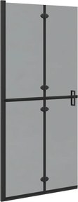 vidaXL Sétáló zuhanyfal Fekete 90 x 6.5 x 190 cm