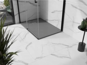 Mexen Stone+ 120 x 100 cm-es, szürke-beton hatású, téglalap alakú kompozit zuhanytálca - 44611012