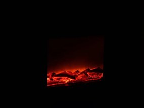 LED dekoráció modern kandalló COZY WARM 40x50 cm, fekete