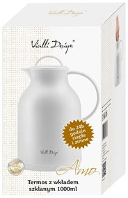 Fehér termosz, 1 l - Vialli Design