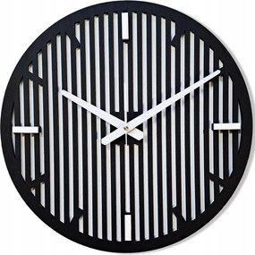 Nagy, Modern Falióra, Fa, Lamellák, Loft,nappaliba, Csendes