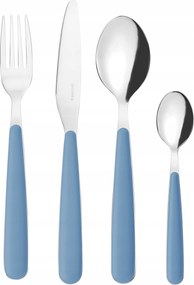 Guzzini Pop Evőeszköz Szett 6 személyes szett 24 db-os, kék