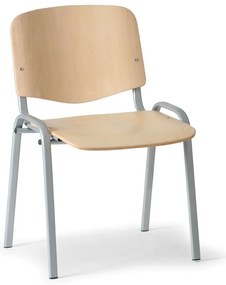 ISO fa szék - szürke lábak, bükkfa