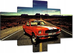 Vászonkép 100x70 Piros Ford Mustang