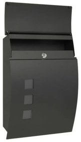 Postaláda BK 931, ablakos, fekete