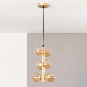 Brilagi - LED Csillár zsinóron MILLA 6xG9/3W/230V arany