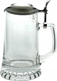 Söröspohár ónfedővel, korsó, fél literes, 400 ml