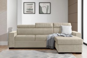 Modeno Mini sarokkanapĂ©, univerzĂĄlis kialakĂtĂĄs, kinyithatĂł - bĂ©zs Ado 1601 Halva szövethatĂĄsĂș szövet