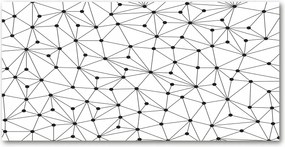 Fotó-kép edzett üveg Vonalak és körök 140x70