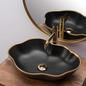 Pultos mosdó Rea Pearl Black Gold