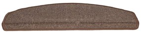 10 db kávébarna lépcsőszőnyeg 65x24x4 cm