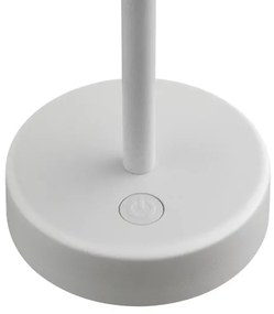 Nordlux - ELLEN töltős, állítható fényerő LED asztali lámpa, 2,8W, IP44, fehér