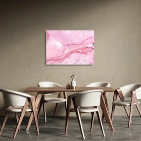 Üveg kép - Rózsaszín márvány (70x50 cm)