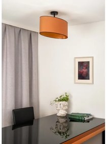 Duolla - Felületre szerelhető csillár OVAL VEGAN 1xE27/15W/230V barna