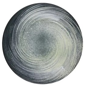 24 részes porcelán étkészlet, zöld/fekete