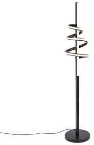 Design állólámpa fekete, dimmelhető LED-del és 3-állású kapcsolóval - Rolla