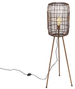 Modern állólámpa háromlábú réz - Redo