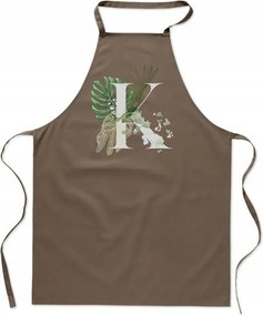 Konyhai Kötény Bézs K Betűvel Kőbánya neve Kő Kristóf FA_412_b