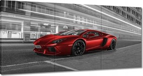 Vászonkép 180x90 Piros autó