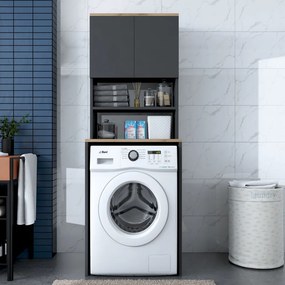 KD101 - 2674 Antracit mosogép fölötti szekrény