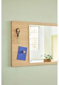 Fali tükör tömörfa kerettel 80x50 cm Split – Hübsch