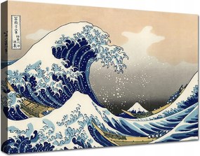 Canvashop Vászonkép Hokusai Nagy Hullám Kanagawa 50x35cm vászon reprodukció