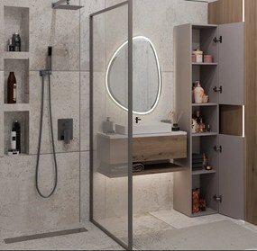 Faenza Nel I fürdőszoba szekrény, 30x31x174 cm, agyag színű