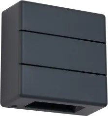 Brilagi -LED kültéri fali lámpatest DOUBLERAY LINE LED/6W/230V antracit IP54