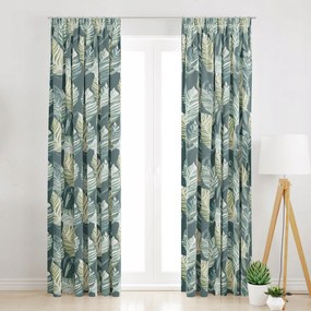 Szalagfüggöny Zöld Levelek -145 X 260