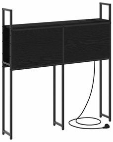 Tárolós Fejtámla Töltő Állomással Musta tammi 80 cm Faanyag