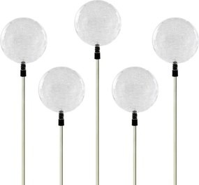 Kerti szoláris LED lámpa készlet – 3 db színváltó üveggömb